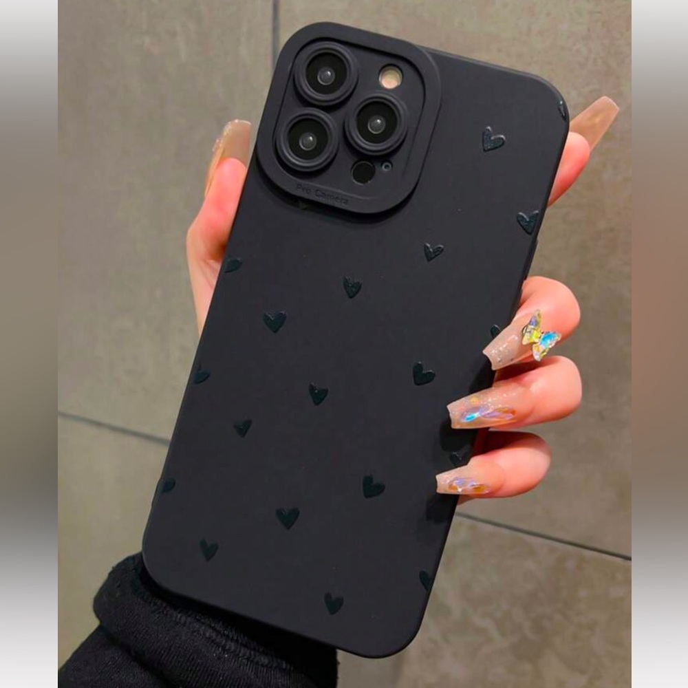 🆕 Hearts 🖤 Print Phone Case for iPhone 15 Pro Max!! - Picture 2 of 6
